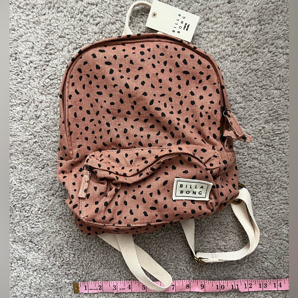 NWT billabong mini canvas backpack